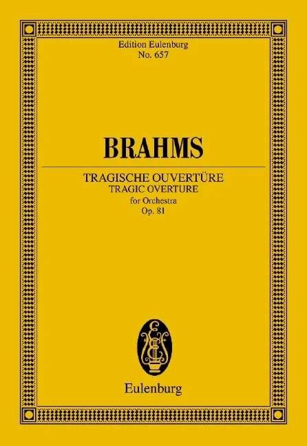 Brahms - Tragic Overture Op 81 Study Score