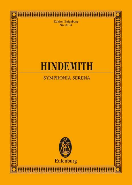 Hindemith - Symphonia Serenastudy Score