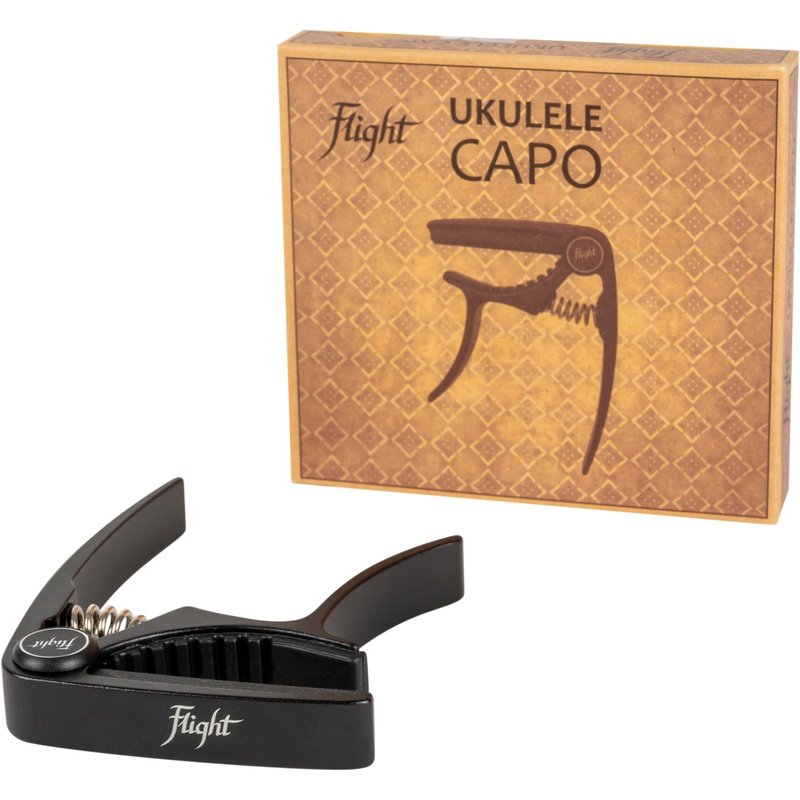 Flight Aluminium Ukulele Capo Black