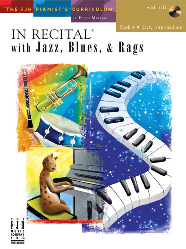 In Recital With Jazz Blues and Rags Bk 4 Bk/cd