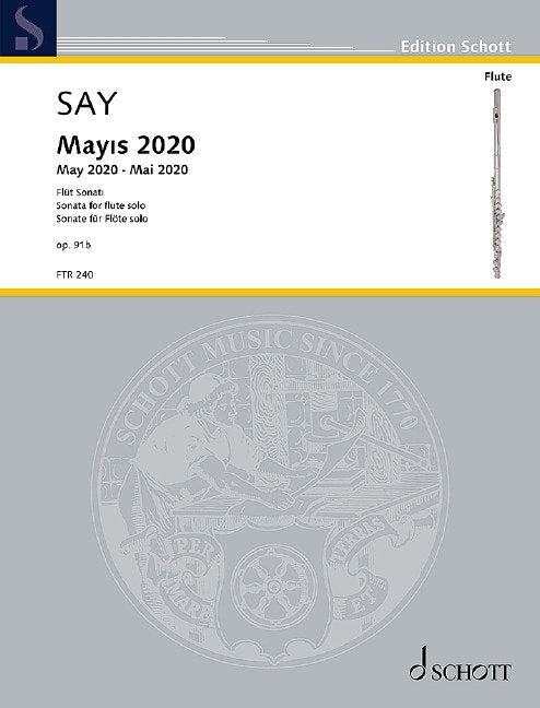 Say - Mayis 2020 Op 91b (may 2020) Sonata for Flute Solo