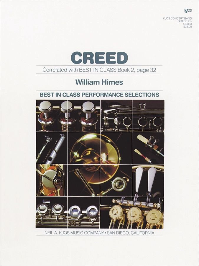 Creed for Concert Band Cb2.5 Sc/pts