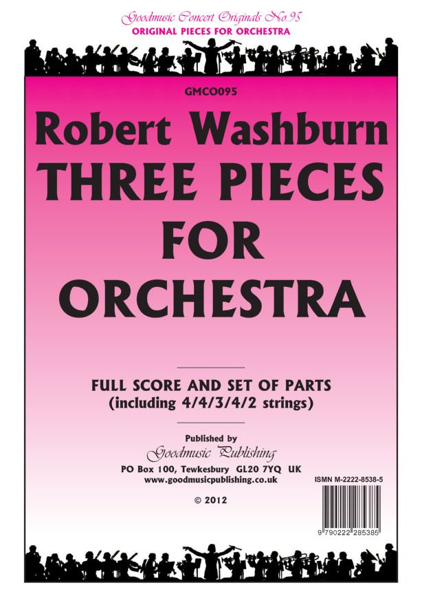Washburn - 3 Pieces for Orchestra Sc/pts