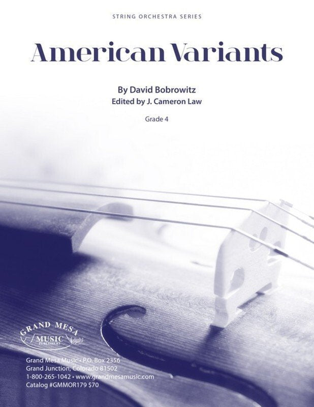 American Variants for String Orchestra So4 Sc/pts