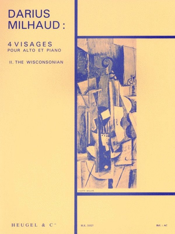 Milhaud - 4 Visages 2 - the Wisconsonian Viola/piano