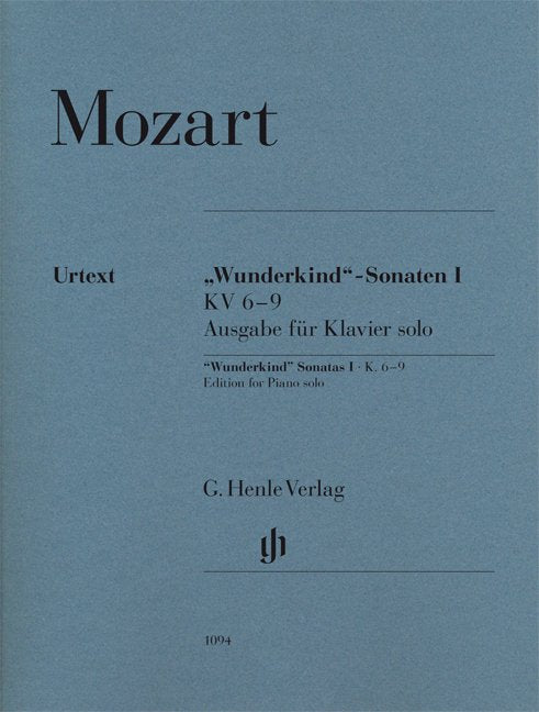 Wunderkind Sonatas Bk 1 K 6-9 Urtext