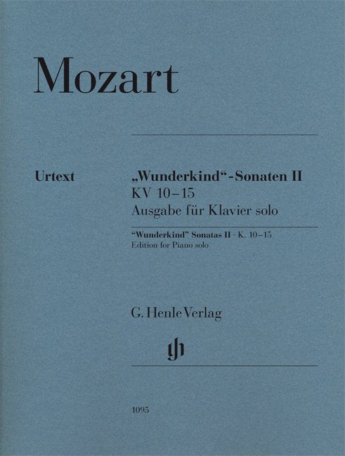 Wunderkind Sonatas Bk 2 K 10-15 Urtext