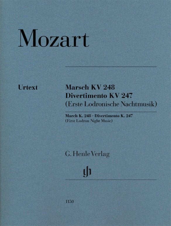 Mozart - March K 248 Divertimento K 247 Sc/pts