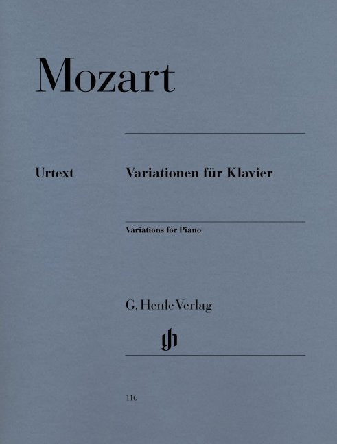 Mozart - Variations for Piano Complete Urtext
