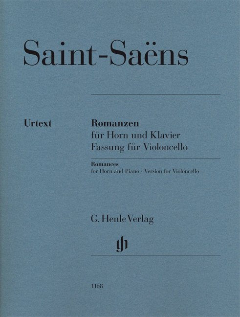 Romances for Horn Cello/piano Version Urtext