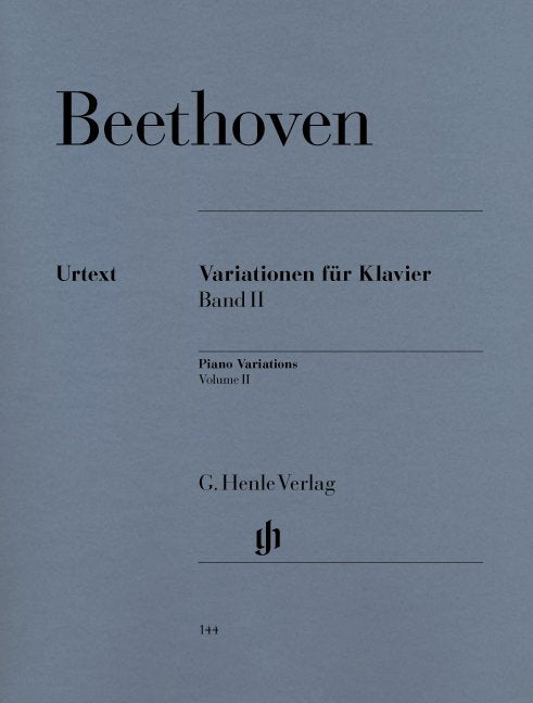 Beethoven - Piano Variations Vol 2 Urtext