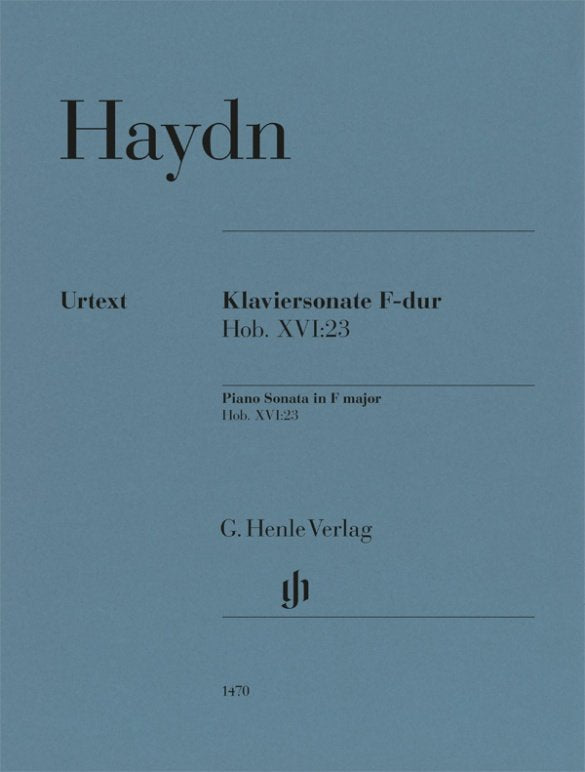 Haydn - Piano Sonata F Major Hob Xvi:23 Urtext