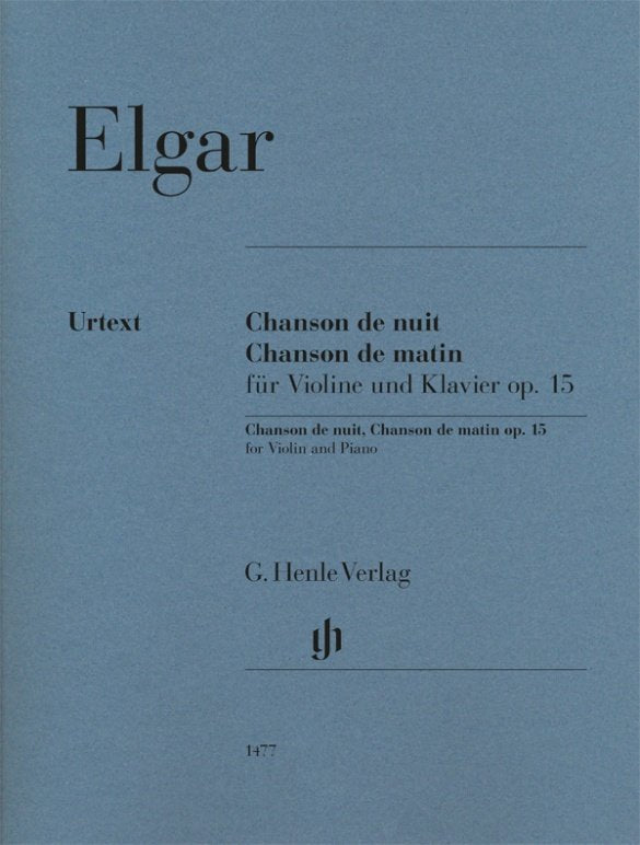 Elgar - Chanson De Nuit Chanson De Matin Violin/piano