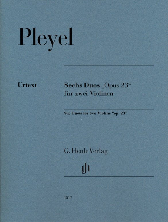 Pleyel - 6 Duets Op 23 for 2 Violins