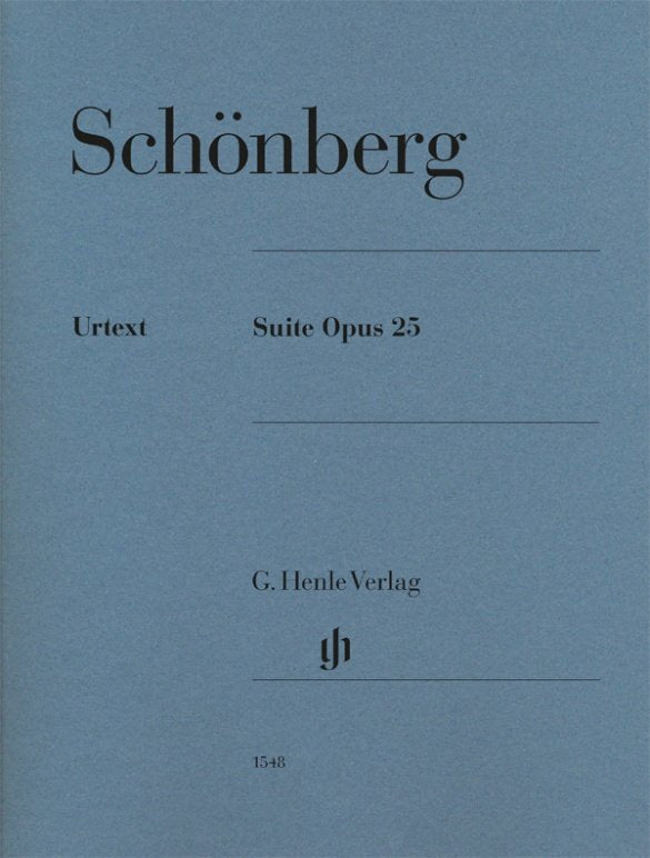 Schoenberg - Suite Op 25 for Piano Urtext