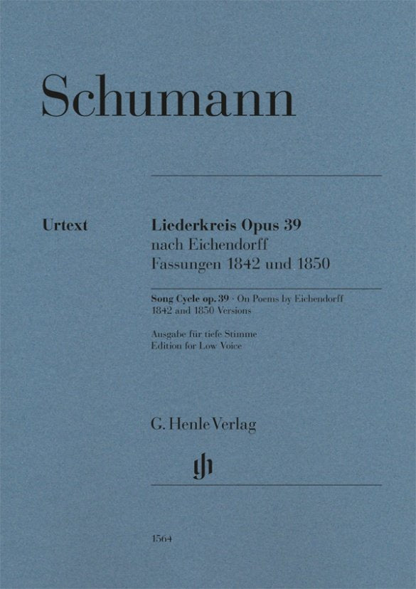 Schumann - Liederkreis Op 39 for Low Voice/piano