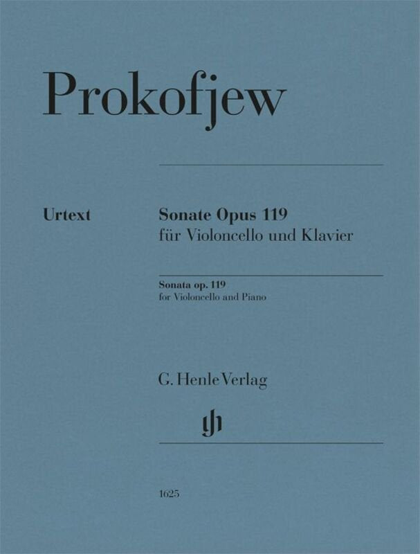 Prokofieff - Sonata Op 119 for Cello/piano Urtext