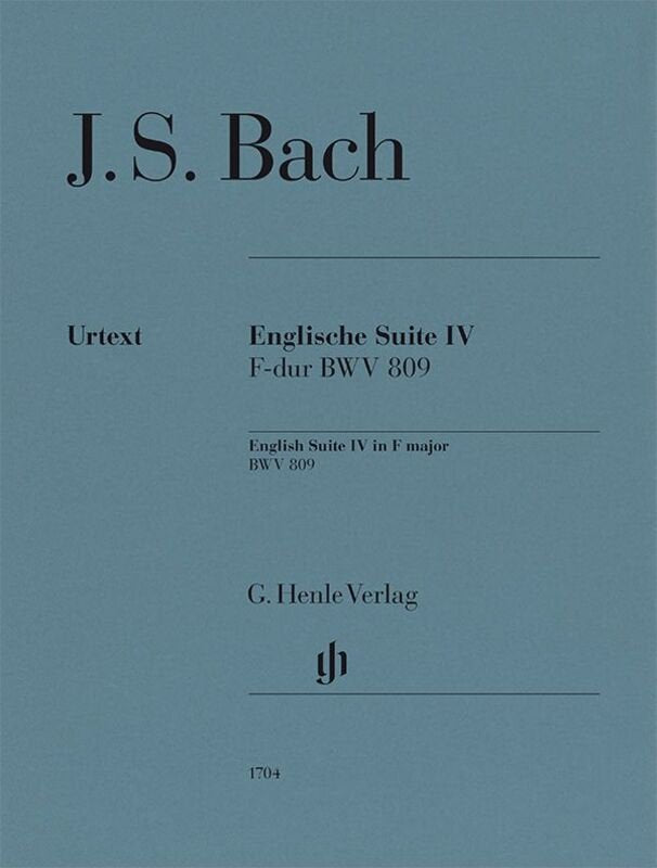 Bach - English Suite No 4 F Major Bwv 809 Piano
