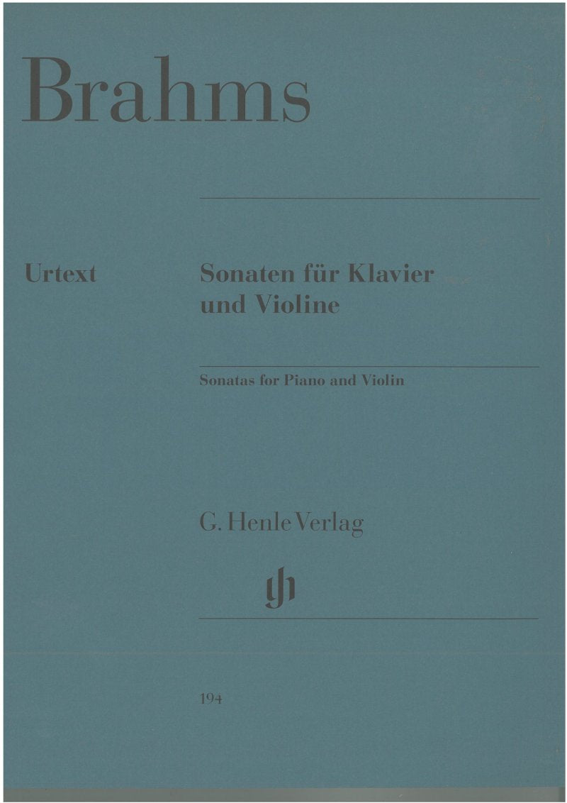 Brahms - Sonatas Violin/piano Incl Sonatensatz