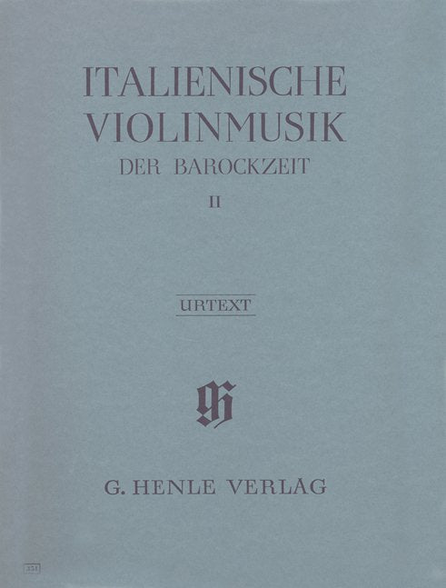 Italian Violin Music Baroque Era Bk 2 Vln Pno