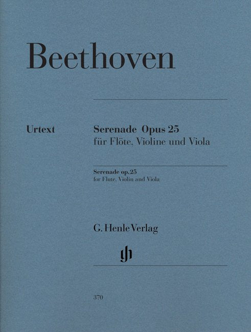 Serenade Op 25 D Fl Vln Vla Ed Voss (revised Ed)