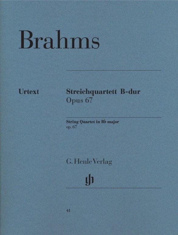 String Quartet Op 67 B Flat Urtext