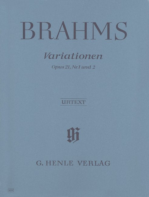 Brahms - Variations Op 21 Nos 1 and 2 for Piano