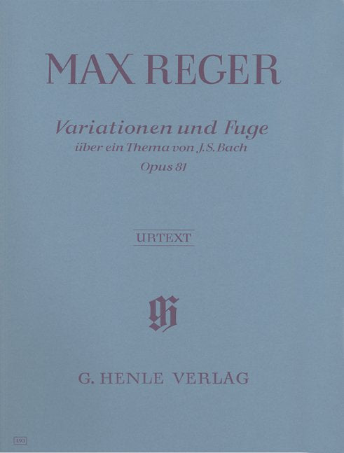 Variations and Fugue on Theme of J S Bach Op 81
