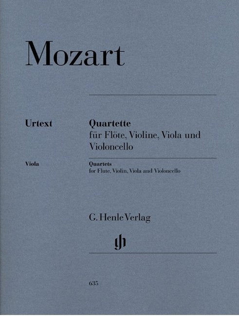 Flute Quartets K285 K285a K285b K298 Parts