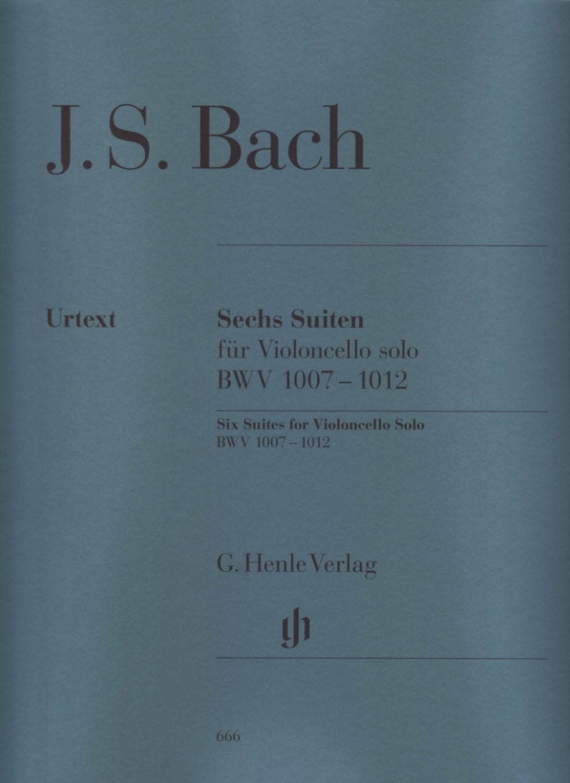 Bach - 6 Suites Bwv 1007-1012 Cello Solo Urtext