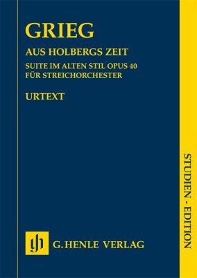 Grieg - From Holbergs Time Op 40 String Orchestra Study Scor