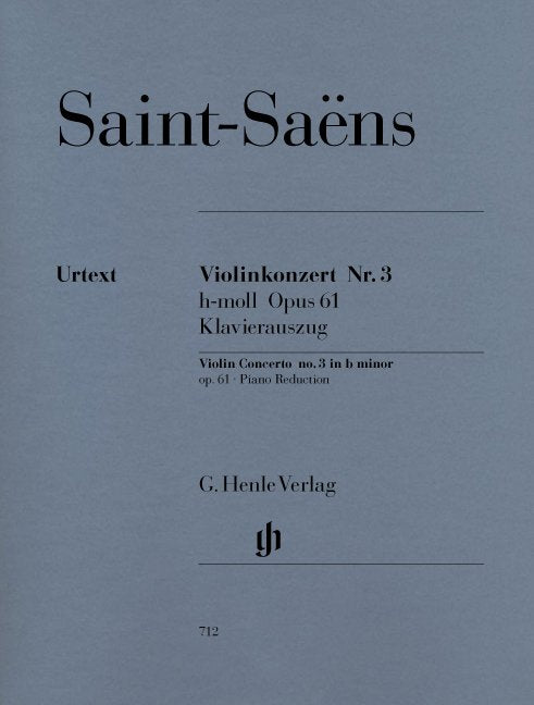 Concerto No 3 Op 61 B Min Vln Pno