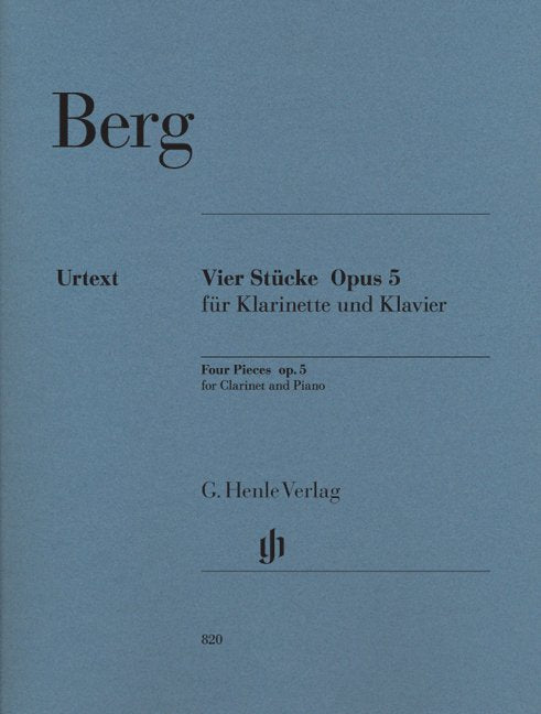 Pieces 4 Op 5 Cla/pno