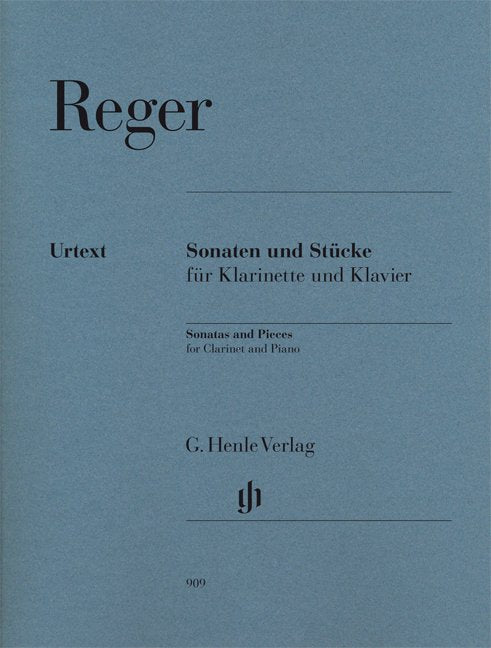 Reger - Sonata and Pieces for Clarinet/piano Urtext