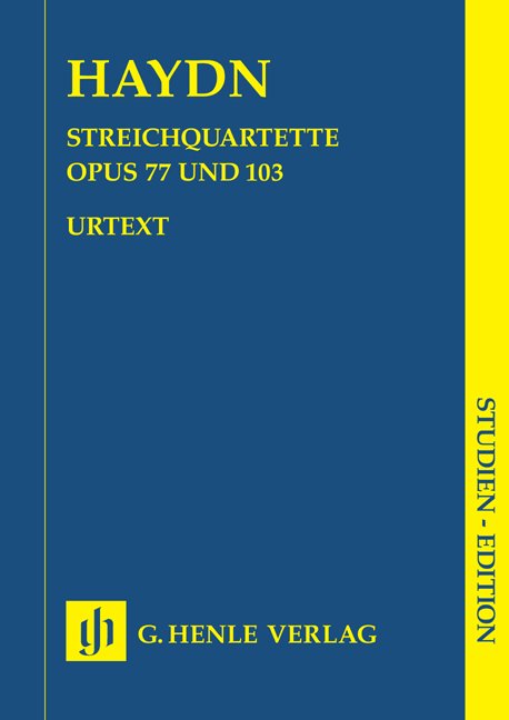 String Quartets Bk 11 Op 77 Op 103 Study Score