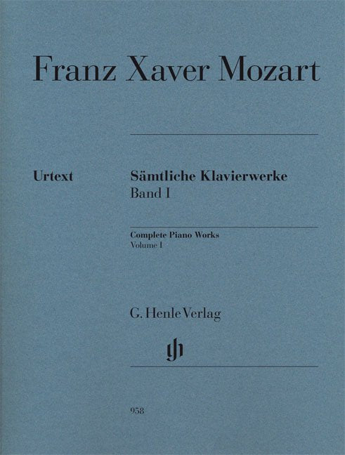 Piano Works Complete Volume 1 Urtext