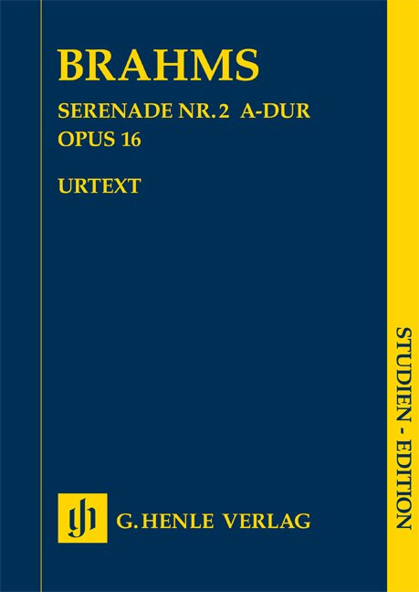 Serenade No 2 a Major Op 16 Study Score