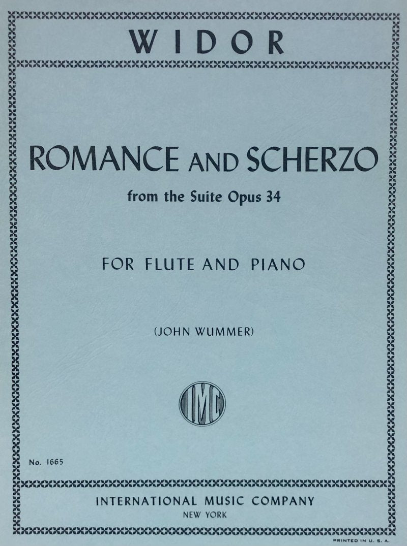 Widor - Romance and Scherzo Op 34 for Flute and Piano