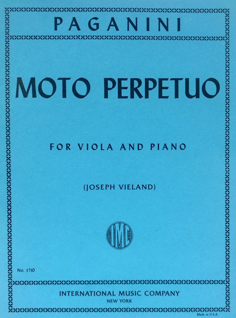 Moto Perpetuo Op 11 Arr Vieland Vla Pno