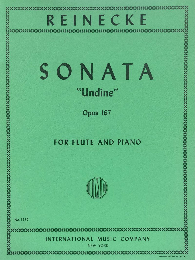Reinecke - Sonata Undine Op 167 Flute/piano