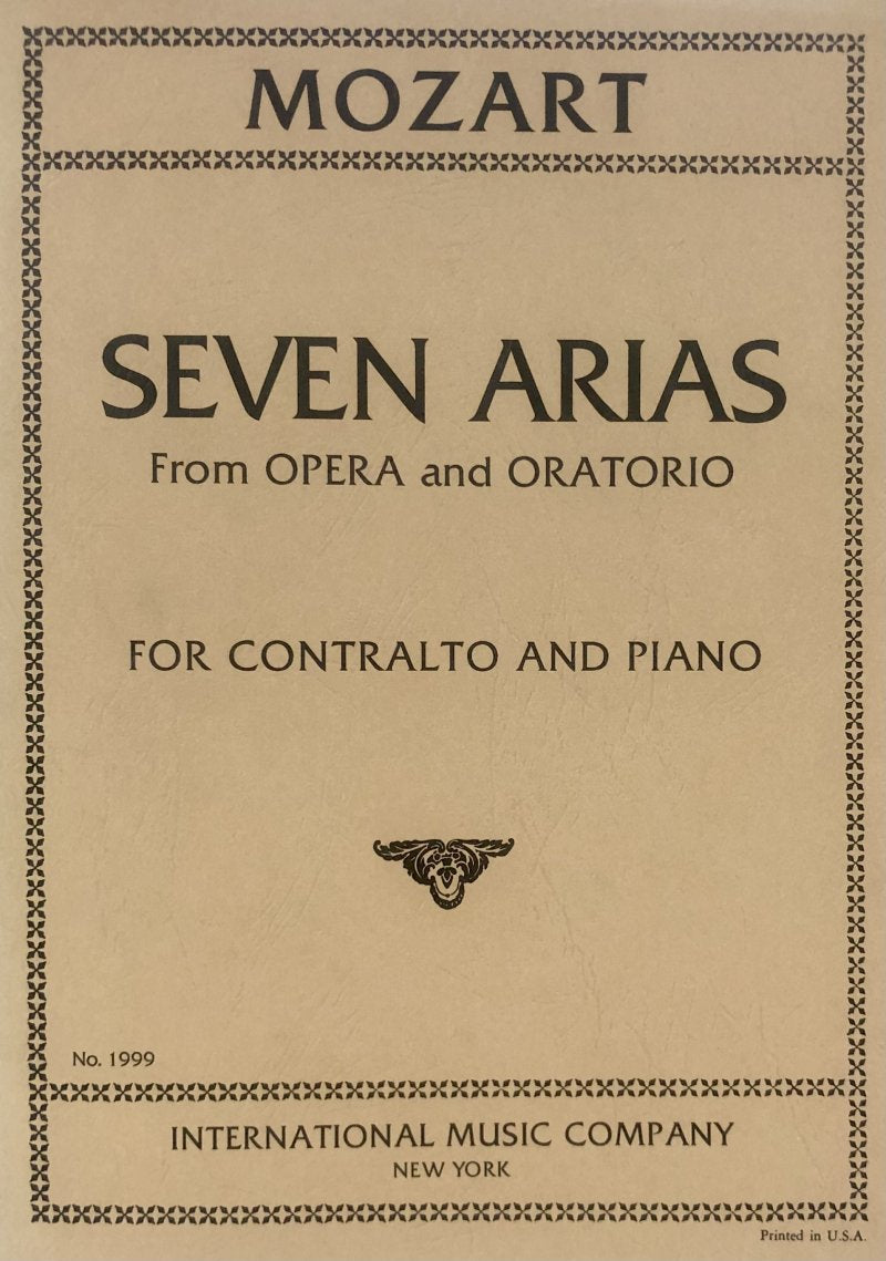 Arias 7 for Contralto