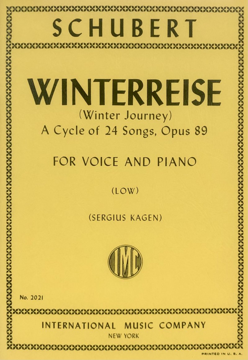 Winterreise Op 89 Low Ed Kagen Eng/ger
