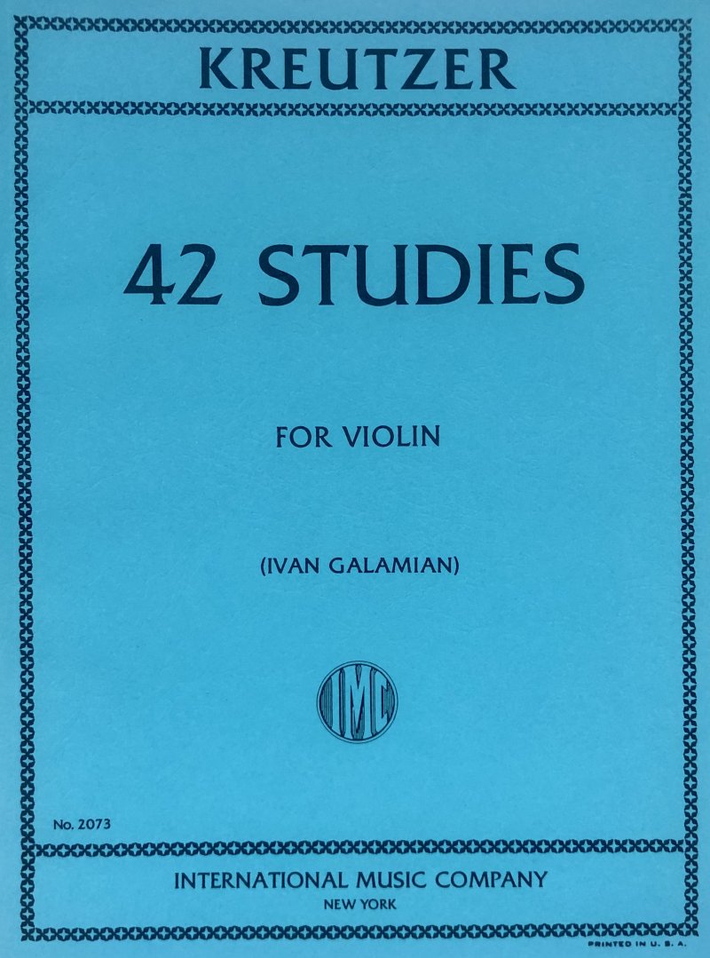 KREUTZER - 42 STUDIES VIOLIN ED GALAMIAN