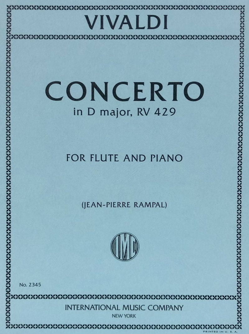 Concerto D Op 44 No 7 F 6 No 10 Fl/pno
