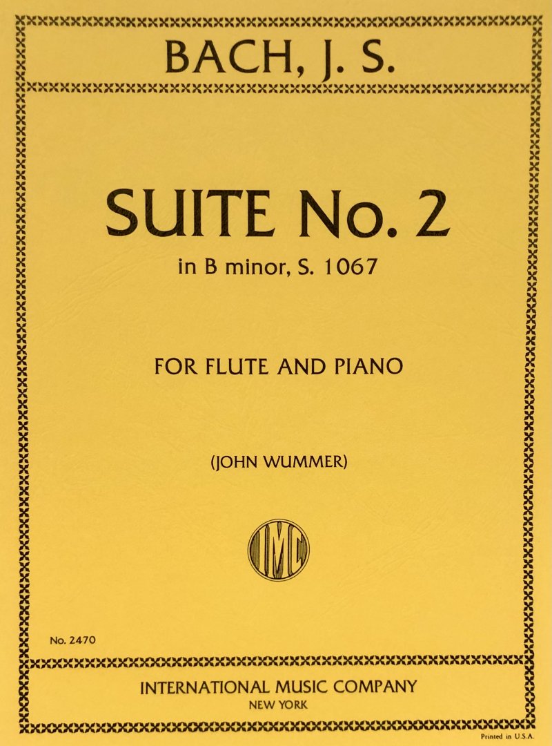 Bach - Suite No 2 B Minor Bwv 1067 Flute/piano