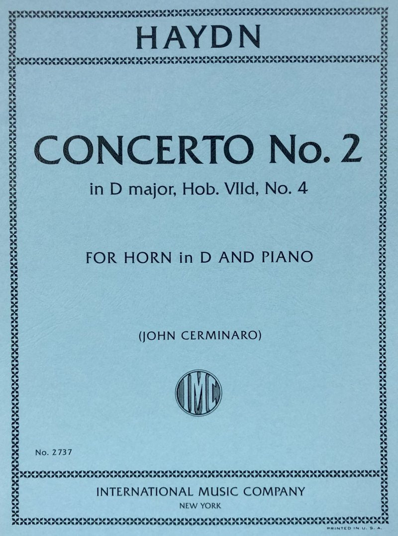 Haydn - Concerto No 2 D Major French Horn/piano
