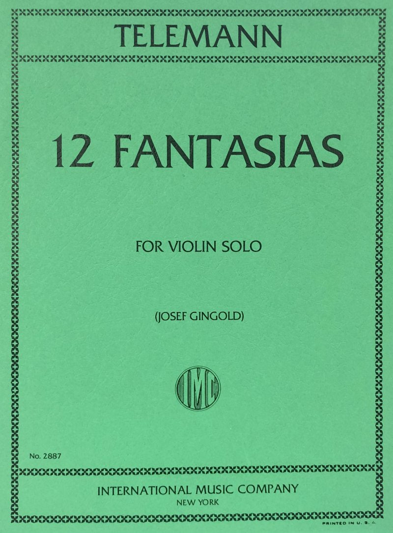 Fantasies 12 Ed Gingold Vln Solo