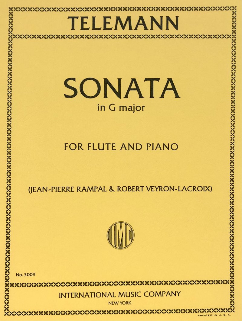 Telemann - Sonata G Flute/piano Ed Rampal