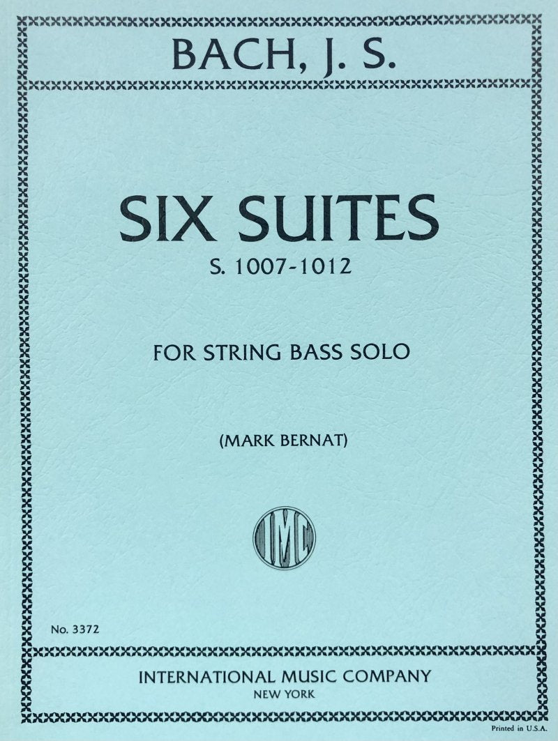 Bach - 6 Suites Bvw 1007-1012 Double Bass Solo Ed Bernat