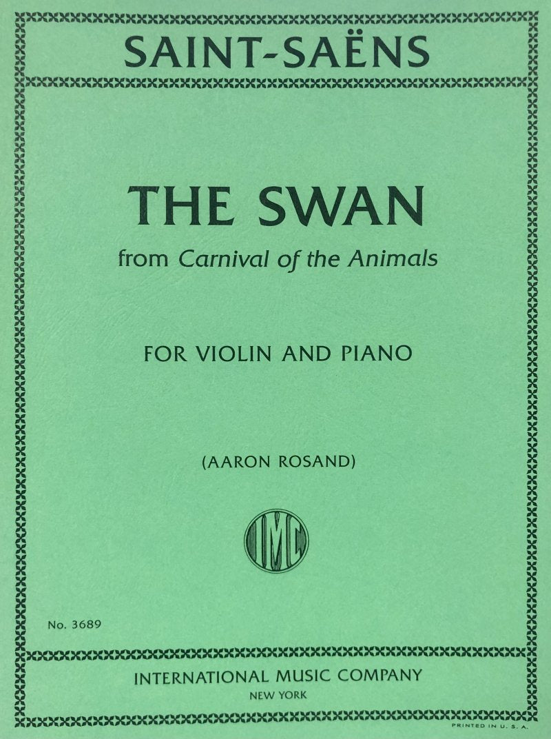 The Swan (carnival of the Animals) Violin and Piano